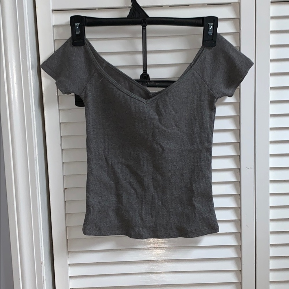 Off the shoulder Abercrombie and Fitch shirt
